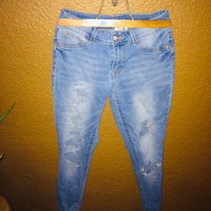 Maurices distressed light wash jeans